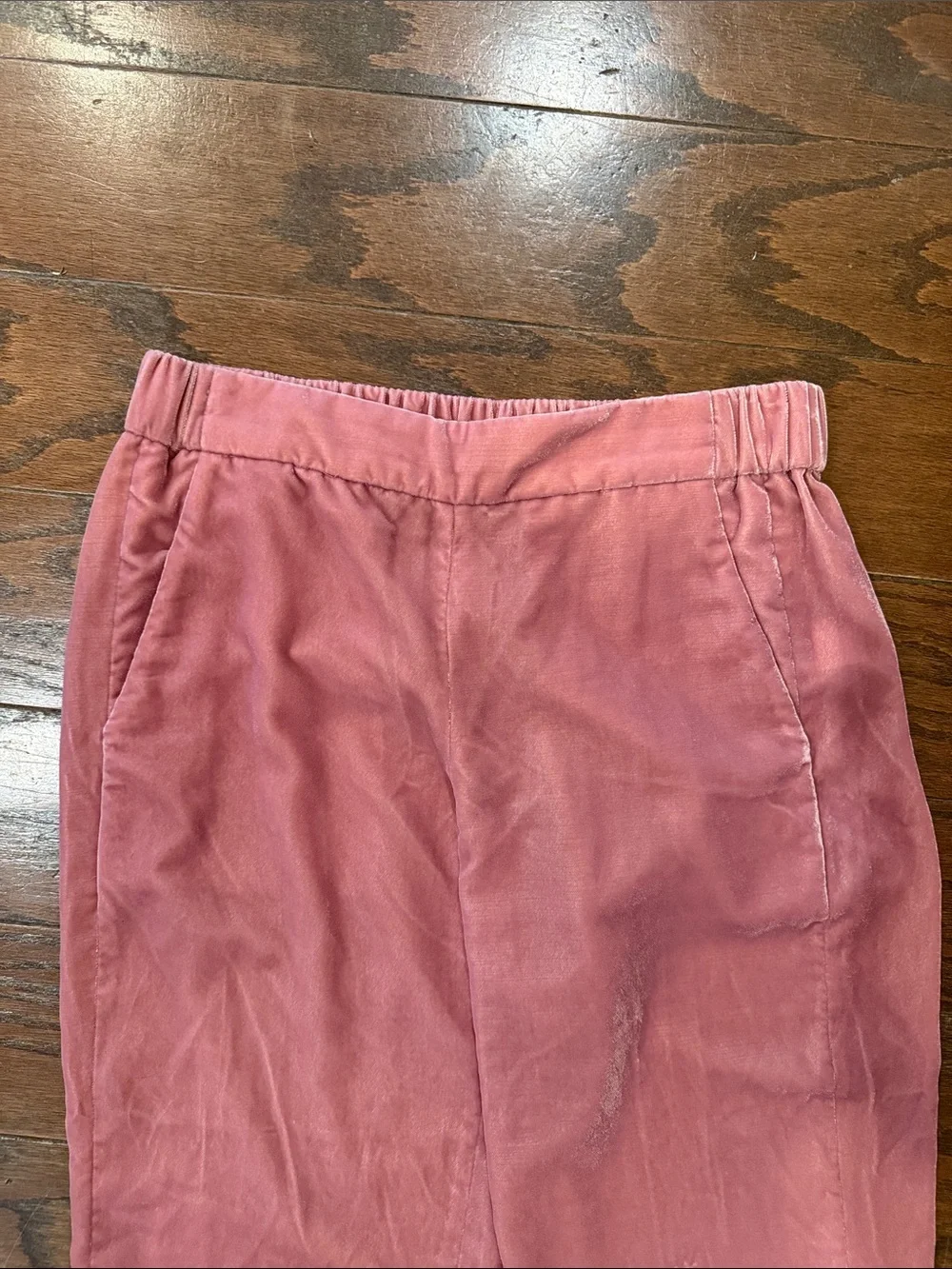 J Crew easy velvet pull on pants, size 6